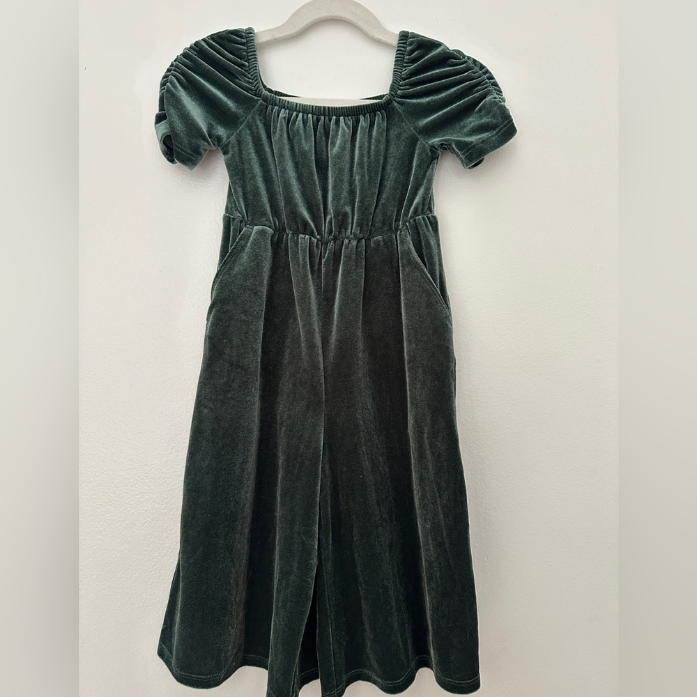 Toddler girl Velvet jumpsuit